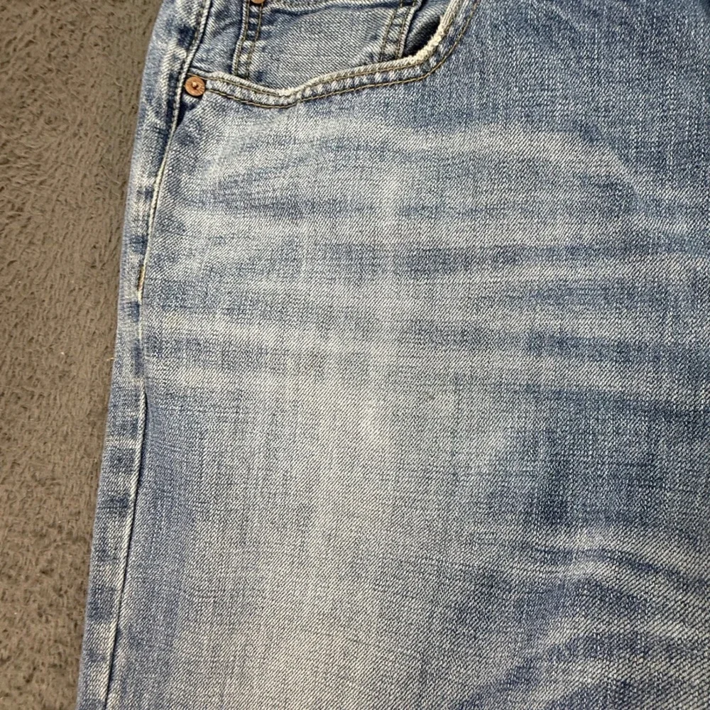 American Eagle Original Boot Jeans Mens 34x36 Light Wash Blue 100% Cotton Denim